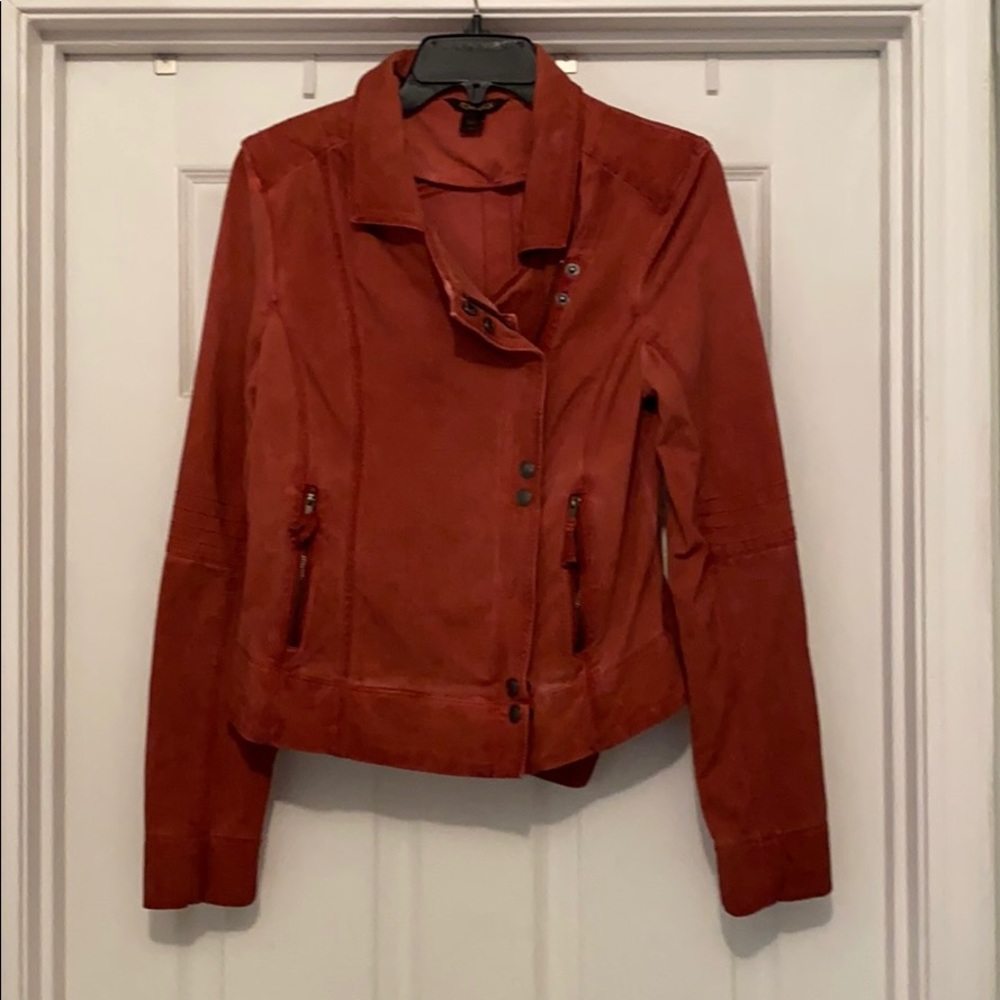 Rust colored Moto Jacket